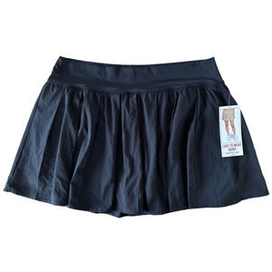 Vanilla Star Women's Love to Move Skort Soft, Stretch & Lightweight Sz XXL Black